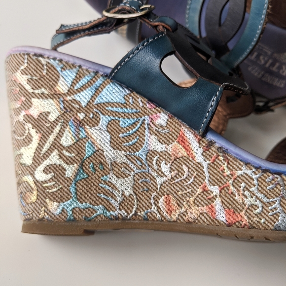 Spring Step L'artiste Sharina Tapestry Wedges 37 - Picture 1 of 6